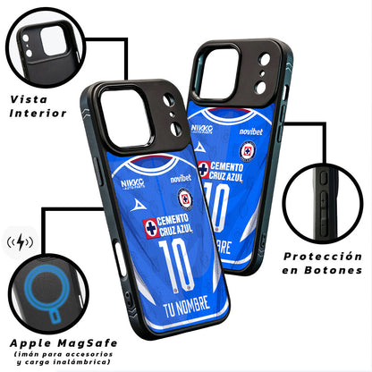 Funda Estilo Jersey Cruz Azul 26/27 - Local (Personalizado)