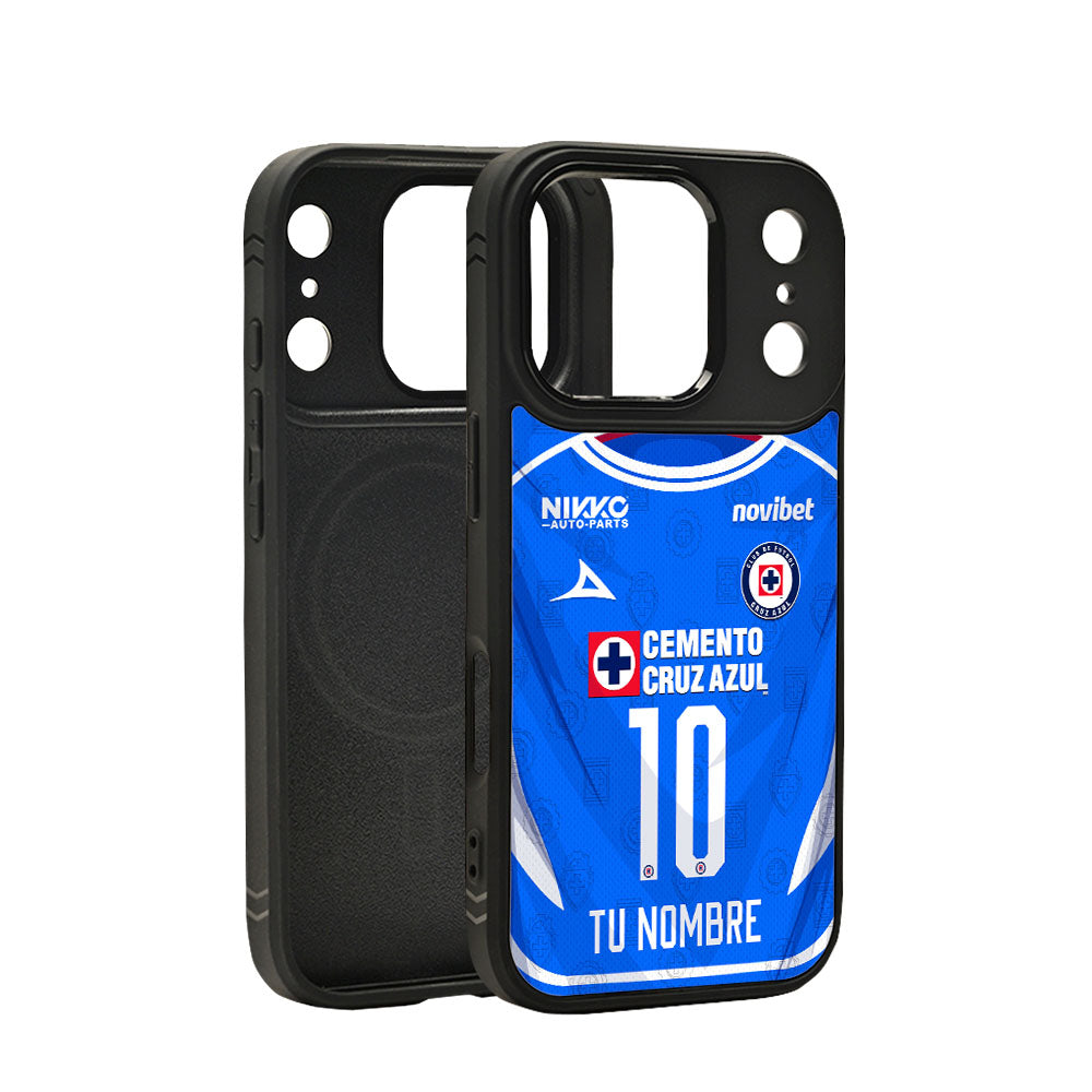 Funda Estilo Jersey Cruz Azul 26/27 - Local (Personalizado)