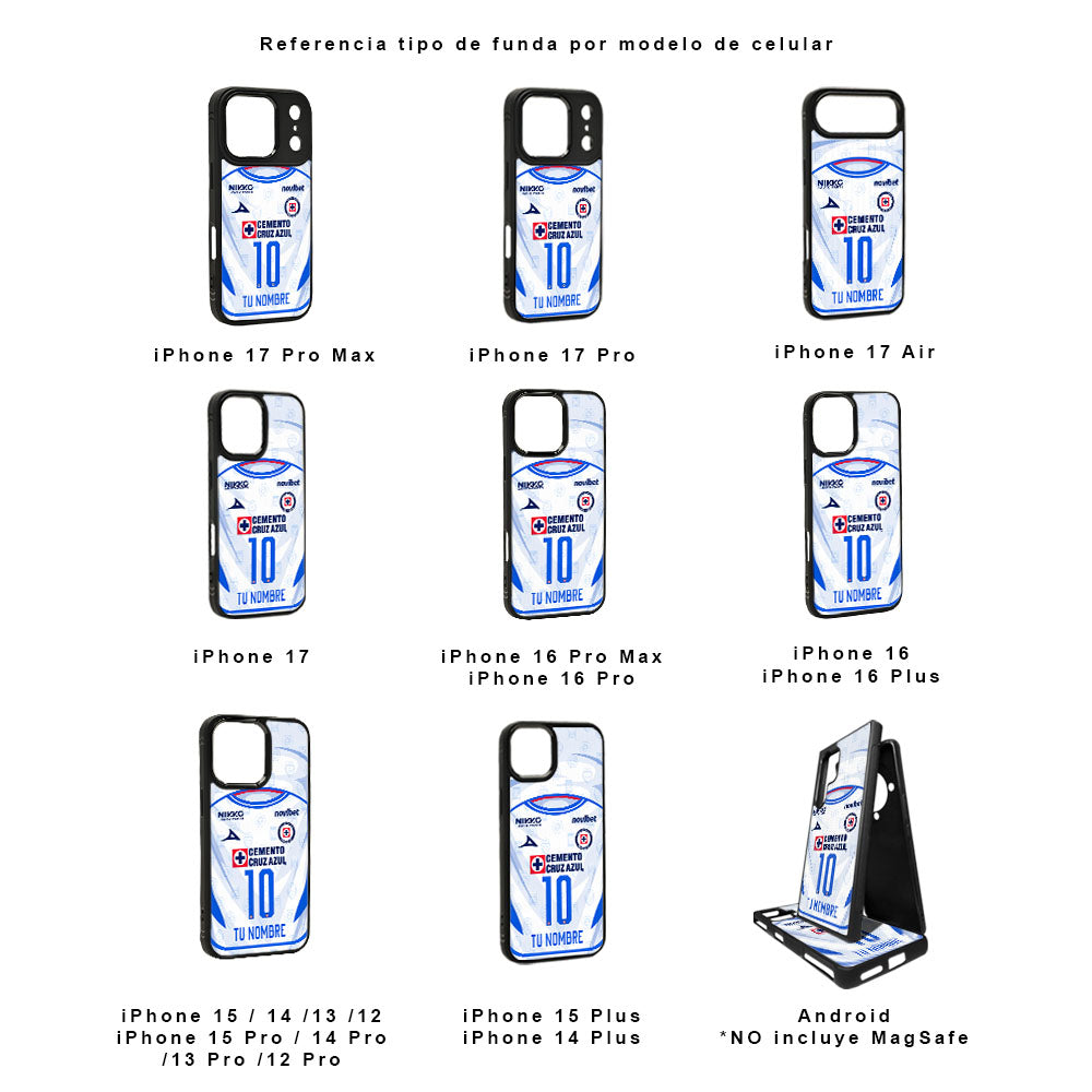 Funda Estilo Jersey Cruz Azul 26/27 - Visita (Personalizado)